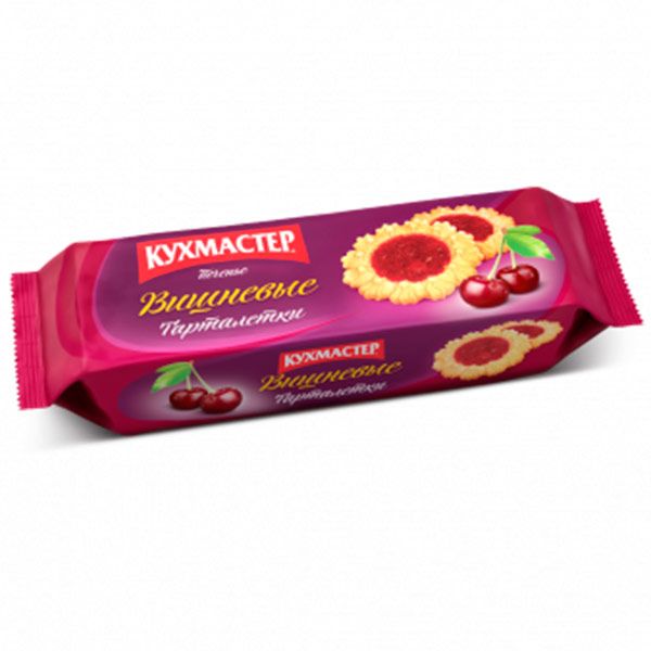 Печенье Вишнёвые тарталетки Кухмастер 240g